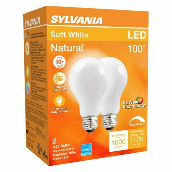 Glowflow 100W A21 E26 LED Bulb for Outdoor, Soft White, 2PK GL3302253